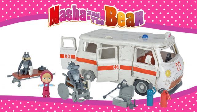 juguetes de Masha y el Oso ambulancia